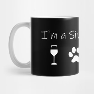 Airstream Basecamp "I'm a Simple Woman" - Wine, Cats & Basecamp T-Shirt (White Imprint) T-Shirt Mug